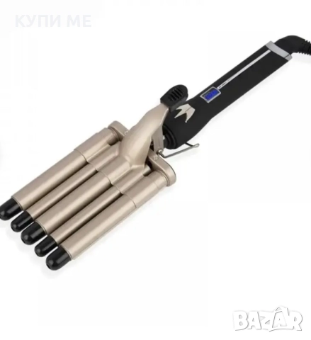 Маша за ретро къдрици с керамично покритие с 5 разделения