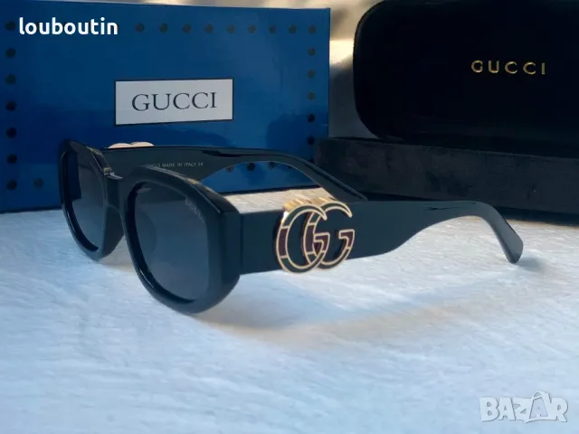 GUCCI с лого 1:1 дамски слънчеви очила елипса 2 цвята овални кръглин, снимка 11 - Слънчеви и диоптрични очила - 47695562