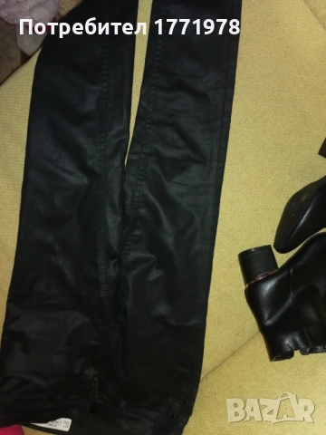 Нови боти Ана Фийлд и дънки имитация кожа, снимка 4 - Дамски боти - 53495820