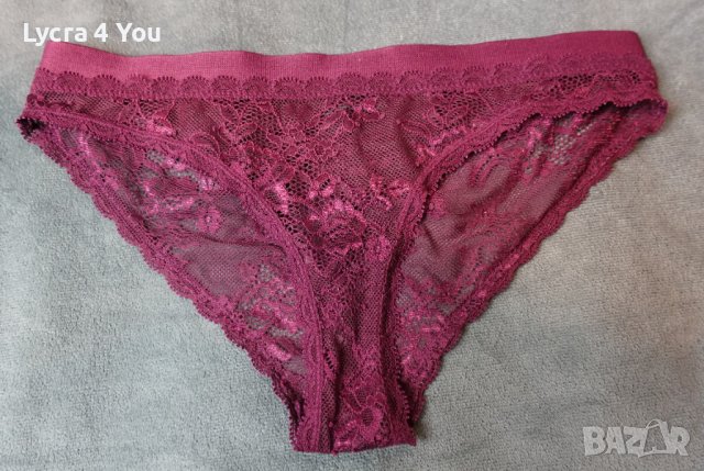 XS/S дантелена бразилиана в бордо, снимка 10 - Бельо - 39042439