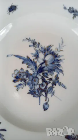 Три стари дълбоки чинии Meissen, снимка 9 - Чинии - 49653263