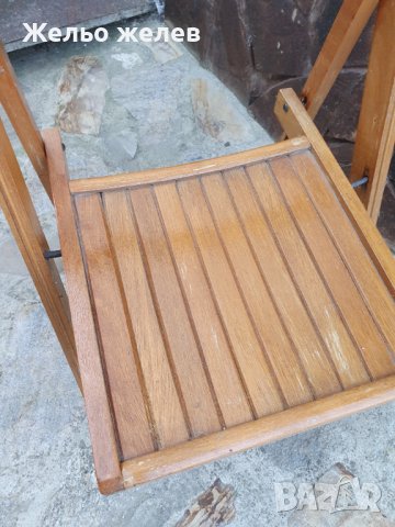 Стол,дървен,сглобява се,40,40,90см, снимка 3 - Столове - 43557079