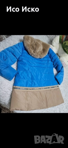 Зимно яке в син цвят, снимка 5 - Якета - 52024548