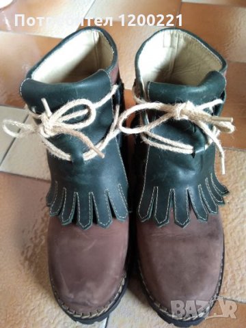 Зимни боти от естествена кожа