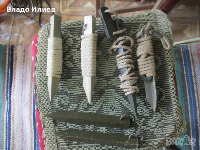 Колчета  7 броя  и рейки 5 броя за палатка нови военни неупотребявани, снимка 2 - Палатки - 32673399