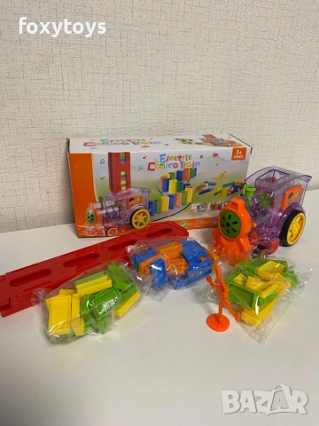 Самоподреждащо се домино - влак, влакче с музика, снимка 6 - Влакчета, самолети, хеликоптери - 53123789