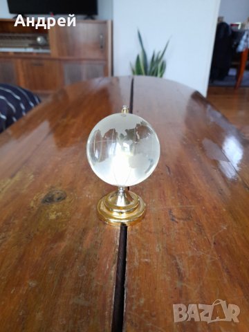 Стар стъклен глобус,сувенир, снимка 2 - Други ценни предмети - 37062386
