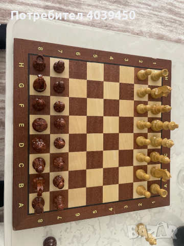 Продавам шахматна дъска и фигури Дъска 48х48 Височина на царя 9ам, снимка 6 - Шах и табла - 44894203
