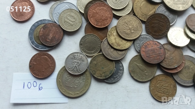 лот от 100 броя чуждестранни монети, снимка 3 - Нумизматика и бонистика - 52922752