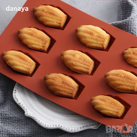 5624 Силиконова форма за мадлени френски сладки, снимка 4 - Форми - 48601576