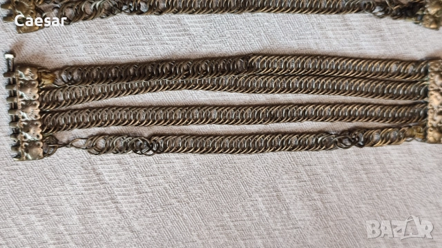 Комплект възрожденски верижни сребърни гривни, снимка 5 - Антикварни и старинни предмети - 52084563