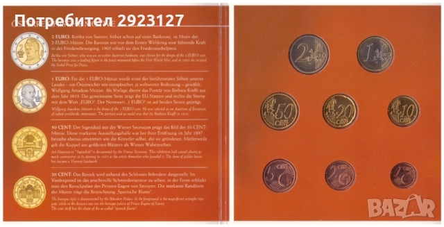 СЕТ АВСТРИЙСКИ ЕВРО МОНЕТИ 2004 ГОДИНА, снимка 4 - Нумизматика и бонистика - 51503048