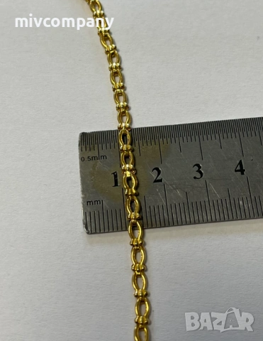 Златно колие 18.04гр.58см., снимка 5 - Колиета, медальони, синджири - 53595641