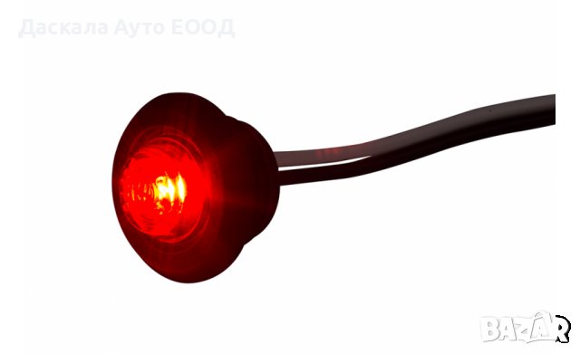 1 бр. кръгли LED ЛЕД габарити ЧЕРВЕНИ за ролбар Eagle Eye 12-24V Полша