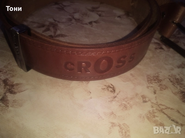 CROSS Оригинал Нов Мъжки Колан Изцяло от Естествена Кожа 130см., снимка 8 - Колани - 52567043