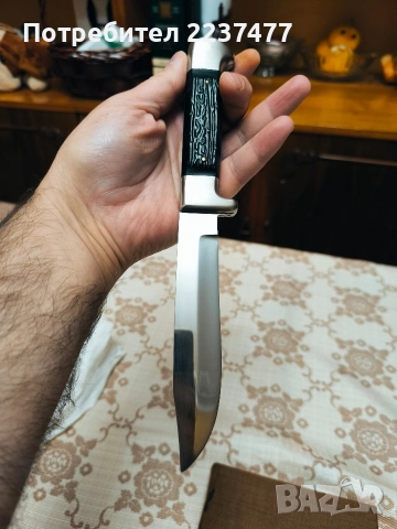 Нож Еделвайс -Петко Денев соц , снимка 4 - Ножове - 52566585