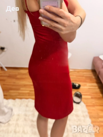 Червена рокля от Zara, снимка 4 - Рокли - 53416389