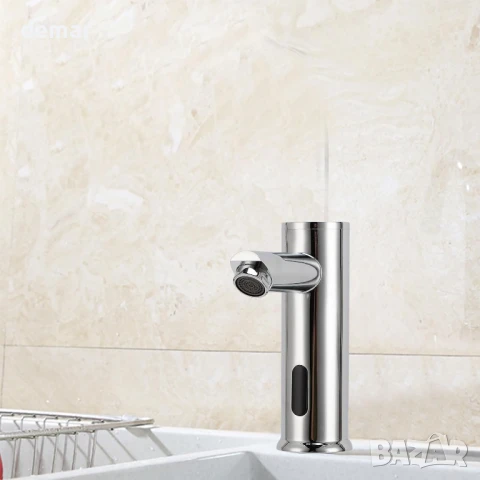 Безконтактен смесител за мивка за баня, Автоматичен смесител със сензор за движение, снимка 8 - Смесители - 50584408