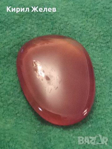 ОГРОМЕН ЮВЕЛИРНО МАЙСТОРСКИ ПОЛИРАН и ШЛИФОВАН НАТУРАЛЕН СКЪПОЦЕНЕН КАМЪК КАРНЕОЛ 3759, снимка 15 - Други - 30550449