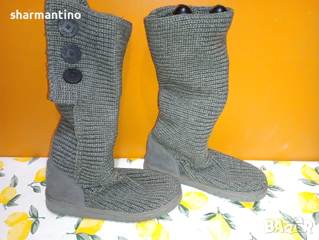 UGG Australia N 38 плетени високи ботуши, снимка 10 - Дамски ботуши - 53360369
