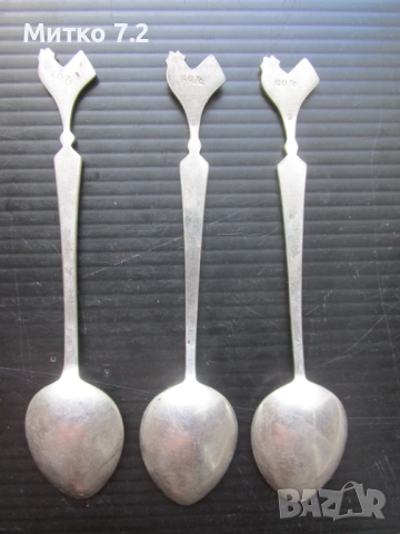 Руски сребърни лъжички, снимка 2 - Други ценни предмети - 51591131