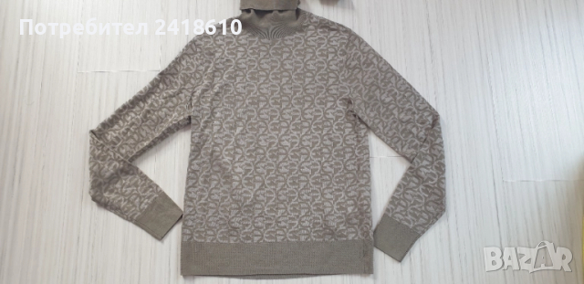 Emporio Armani Wool Knit Monogram Turtleneck Mens Size XS - S НОВО! ОРИГИНАЛ! Мъжко Вълнено Поло!, снимка 7 - Пуловери - 52399413