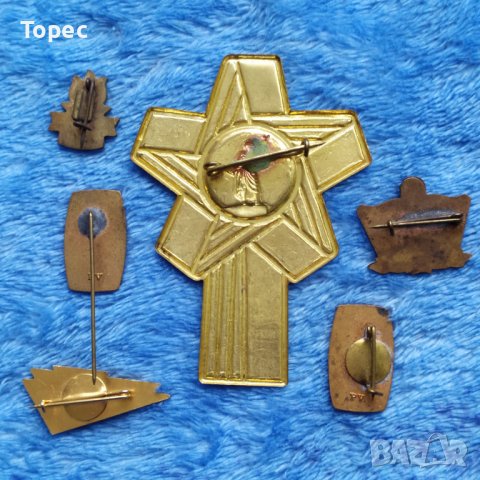 6 бронзови унгарски значки - ком. пропаганда , снимка 2 - Колекции - 38767867