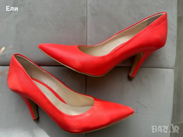 Кожени обувки на ток, снимка 3 - Дамски елегантни обувки - 44083233
