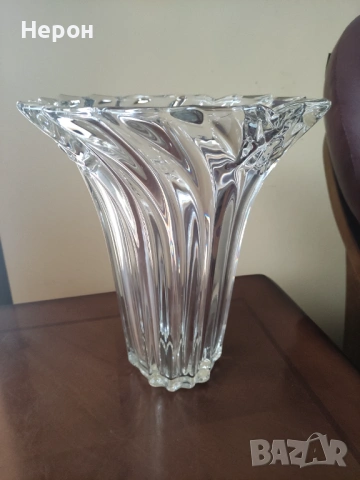 Кристална/стъклена ваза голяма нова, снимка 13 - Вази - 49736330