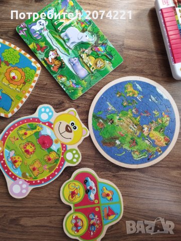 Дървени пъзели- Eichorn, Goki, снимка 3 - Игри и пъзели - 38504618