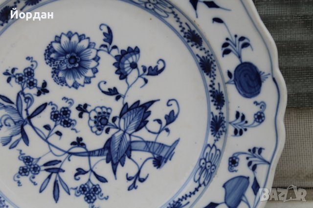 Порцеланова чиния Мейсен, снимка 5 - Чинии - 37074698