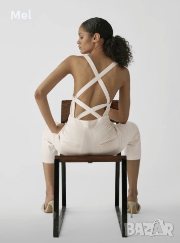 BA&SH бял гащеризон, р-р M/L, 100% памук, снимка 2 - Гащеризони - 43576387