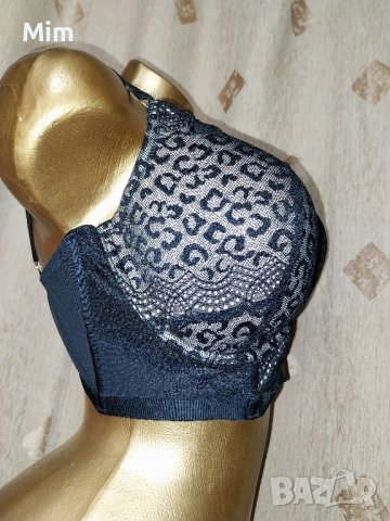 Secret Possessions 100G Черен дантелен сутиен за едра дама , снимка 6 - Бельо - 43139318