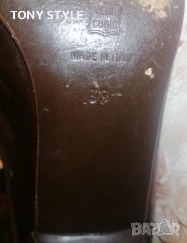 Италиански Дамски Обувки от Естествена Кожа 39, снимка 7 - Дамски елегантни обувки - 51488554