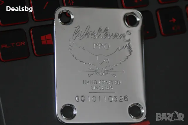 Некплейт плочка за гриф, джоинплейт Washburn, снимка 4 - Китари - 47533274