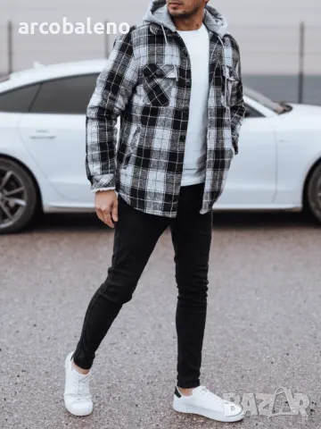 Мъжко изолирано яке с качулка, 2цвята , снимка 7 - Якета - 48651774