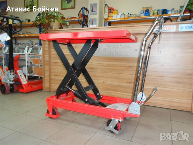 нови ножични платформени колички , снимка 2 - Друго търговско оборудване - 36651549