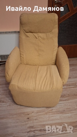 Релакс стол / Релакс кресло Optima - бежов , снимка 11 - Дивани и мека мебел - 52530754