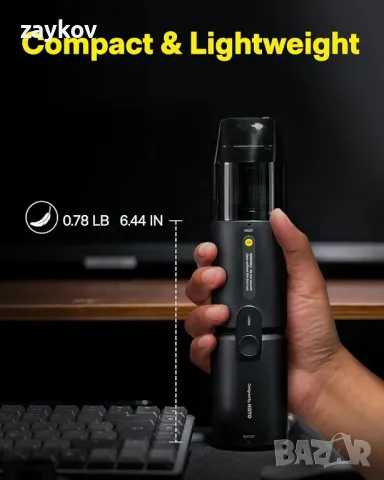 Безжична ръчна прахосмукачка HOTO, настолна прахосмукачка, , снимка 5 - Прахосмукачки - 47608706