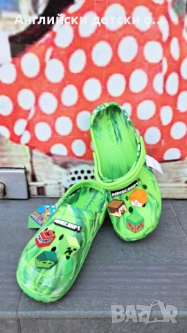 Английски детски кроксове с Minecraft-Next