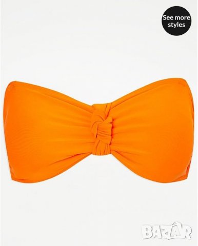 НОВО Оранжев бански горнище модел 2, снимка 2 - Бански костюми - 37330687