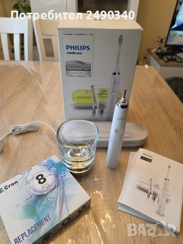 Philips Sonicare HX9340 DiamondClean, комплект с 8бр. накрайници, снимка 2 - Други - 52971691