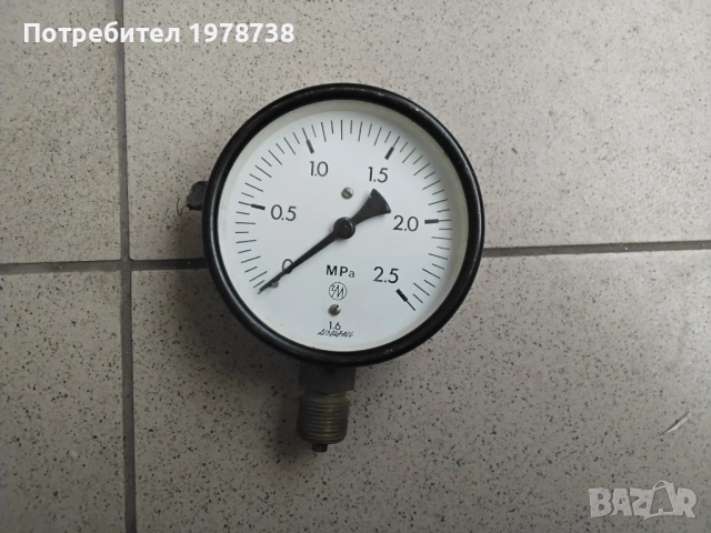 Продавам вакуммер - 1 ÷ 0 ÷манометър 25 бара, снимка 2 - Други машини и части - 33037856