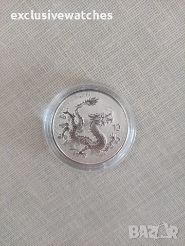 1 тройунция сребърна монета Китайски дракон 2025, снимка 5 - Нумизматика и бонистика - 52811246