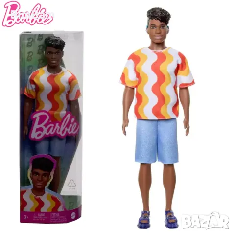 Оригинална мъжка кукла Barbie Fashionistas - Кен Тъмнокож / 220