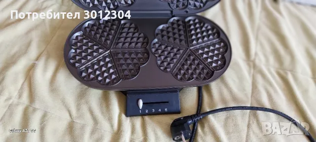 Гофретник/двоен/, снимка 3 - Тостери - 50297862