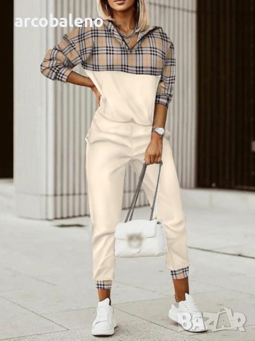 Дамски висококачествен комплект от две части, 6цвята, снимка 3 - Комплекти - 44105251