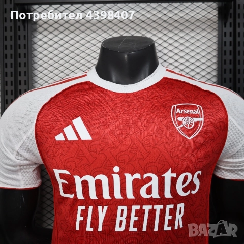 Футболна тениска Arsenal Home 25/26, снимка 2 - Футбол - 52636683