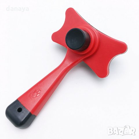 2233 Малка груминг четка за домашни любимци с бутон за лесно почистване, снимка 4 - За кучета - 33662135