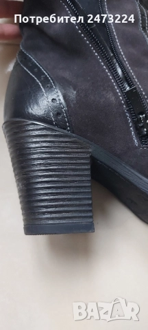 Дамски кожени боти и ботуши , снимка 3 - Дамски ботуши - 51921614